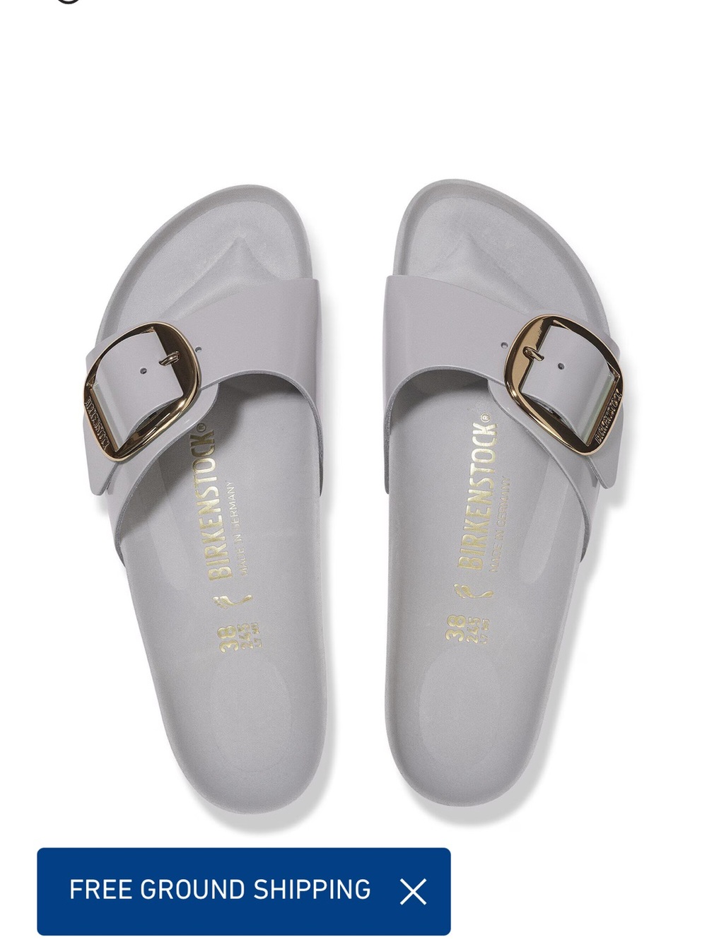 NEW IN BOX Madrid big buckle Birkenstocks